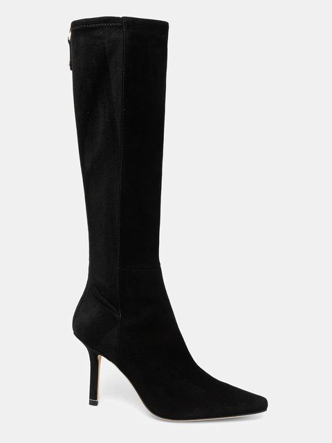 BOSS kozaki zamszowe Charlize kolor czarny na szpilce 50553013 - zdjęcie produktu nr 2