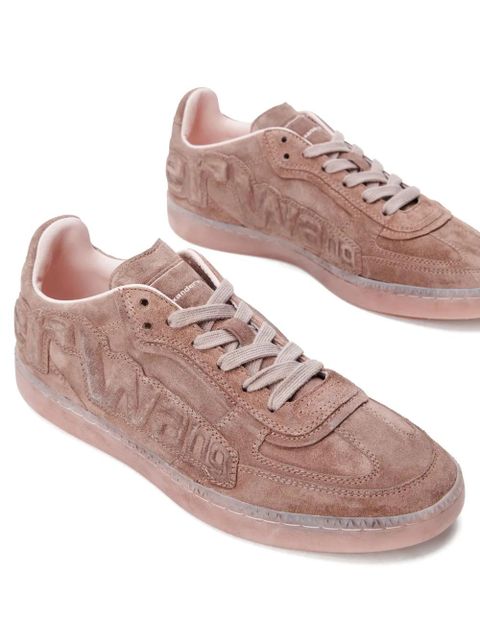 Alexander Wang Lex logo-embossed suede sneakers - Pink - zdjęcie produktu nr 2