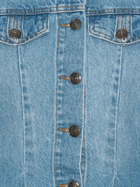 ROTATE BIRGER CHRISTENSEN flared denim top - Blue