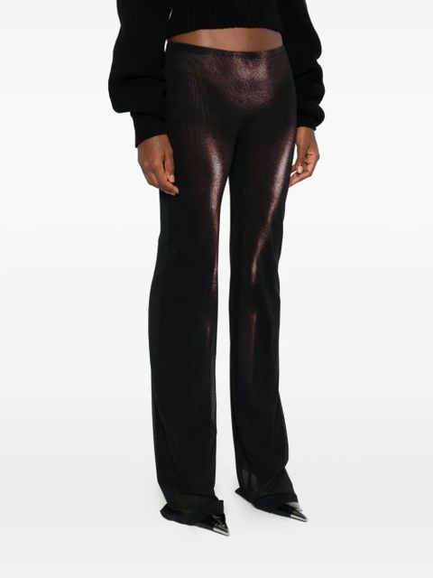 Jean Paul Gaultier body-print mesh trousers - Brown - zdjęcie produktu nr 2