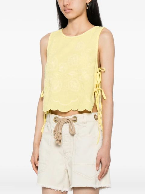 Free People faded gardens tank - Yellow