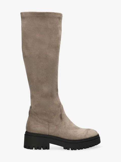 Mexx kozaki PHAEDRE KETO damskie kolor beżowy na płaskim obcasie MI001803753W-01 - zdjęcie produktu nr 1