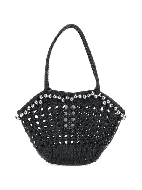 Osoi Lip woven bead-embellished shoulder bag - Black - zdjęcie produktu nr 1