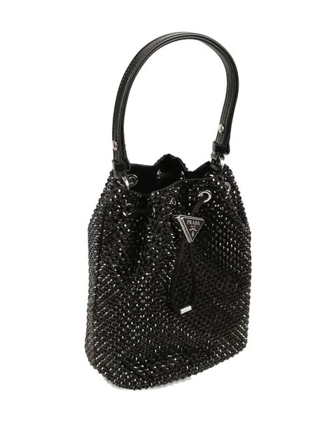 Prada embellished bucket bag - Black - zdjęcie produktu nr 2