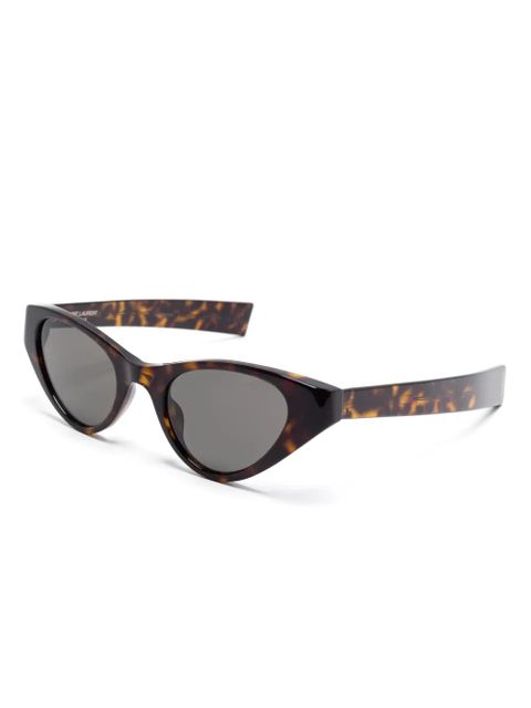 Saint Laurent Eyewear cat-eye frame sunglasses - Brown - zdjęcie produktu nr 2