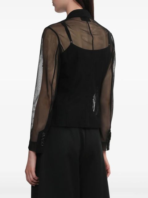 Simone Rocha crystal-embellished shirt - Black