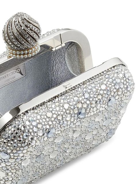 Jimmy Choo micro Cloud clutch bag - Grey