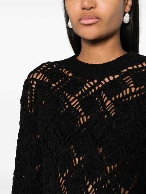 MARANT ÉTOILE Joey open-knit jumper - Black