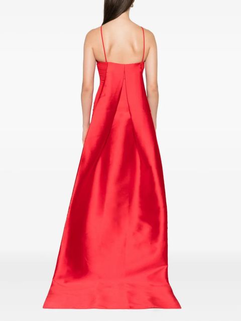 Solace London Ulla halterneck train dress - Red - zdjęcie produktu nr 2
