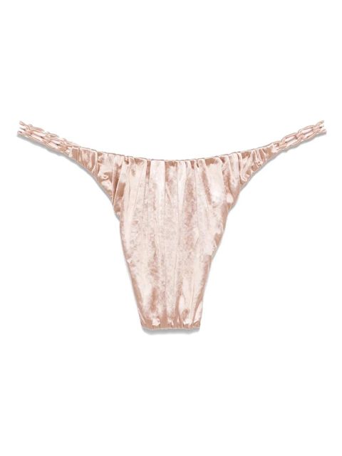 Isa Boulder braided-strings bikini bottoms - Pink - zdjęcie produktu nr 2