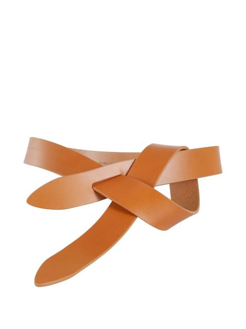 ISABEL MARANT knotted leather belt - Brown - zdjęcie produktu nr 2