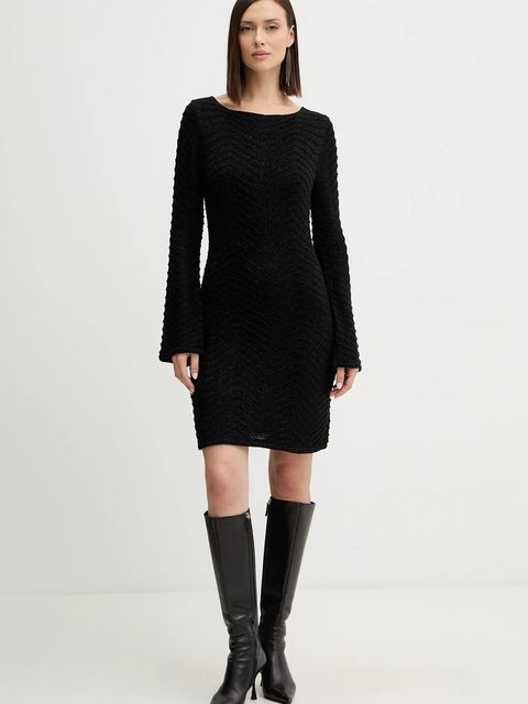 Guess sukienka CHEVRON kolor czarny mini prosta W5BK83 Z0192