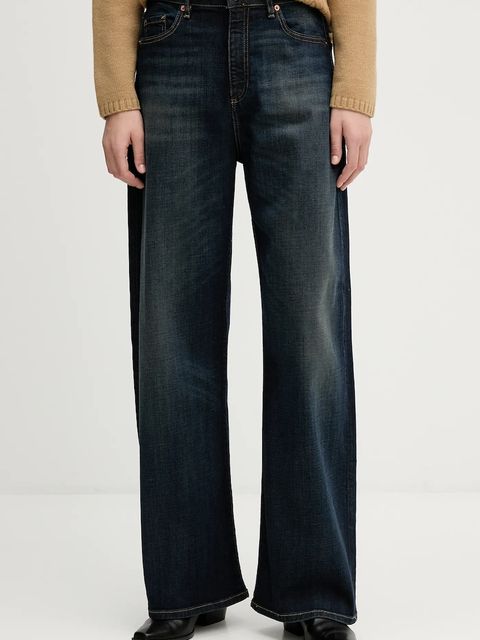 United Colors of Benetton jeansy damskie kolor granatowy 44NMDF0AL - zdjęcie produktu nr 1