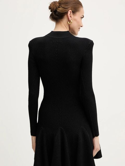 Retrofete sukienka Sydonie kolor czarny mini rozkloszowana FW24-9733 - zdjęcie produktu nr 2