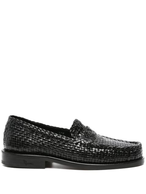 Marni Bambi woven leather loafers - Black