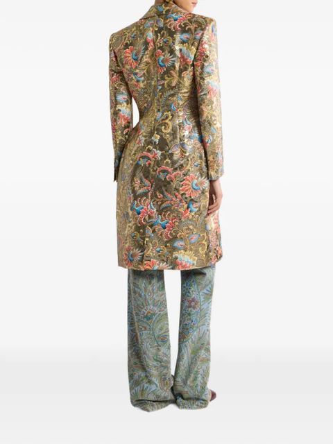 ETRO paisley jacquard coat - Gold
