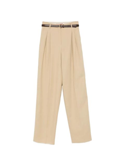 Max Mara Divo pleated belt trousers - Neutrals - zdjęcie produktu nr 1