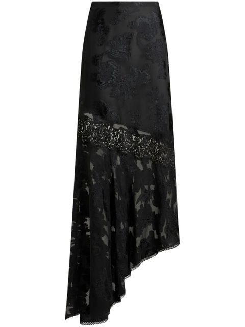 ETRO fil-coupé chiffon maxi skirt - Black - zdjęcie produktu nr 1