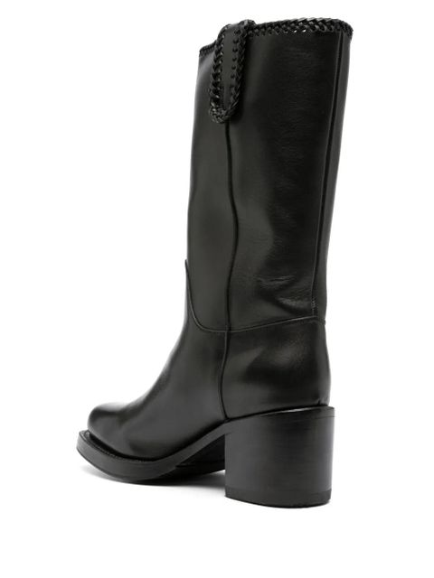 Hereu Aumandra 65mm leather boots - Black