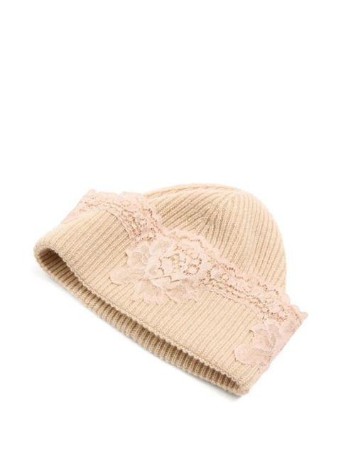 Valentino Garavani lace beanie - Neutrals