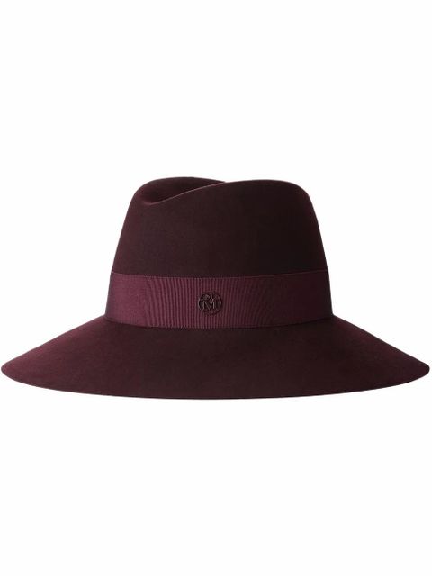 Maison Michel Kate felt fedora hat - Red - zdjęcie produktu nr 1