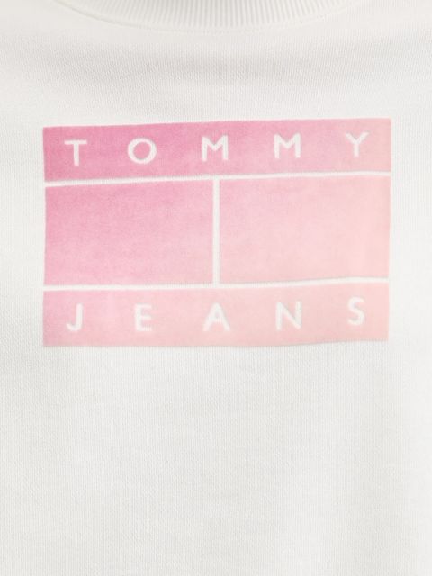 Tommy Jeans bluza bawełniana damska kolor biały wzorzysta DW0DW21396