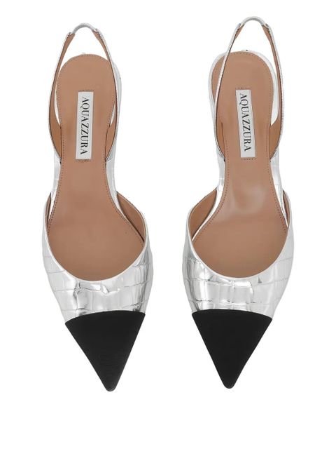 Aquazzura pointed toe pumps - Silver - zdjęcie produktu nr 2