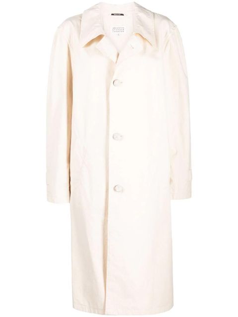 Maison Margiela single-breasted midi coat - Neutrals - zdjęcie produktu nr 1