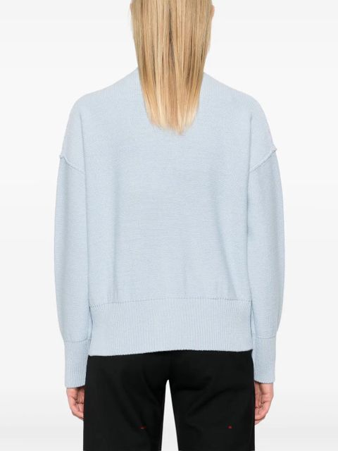 MM6 Maison Margiela cut-out detailed cardigan - Blue