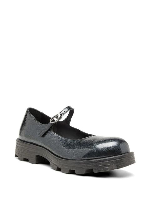 Diesel D-Hammer patent leather ballet flats - Black