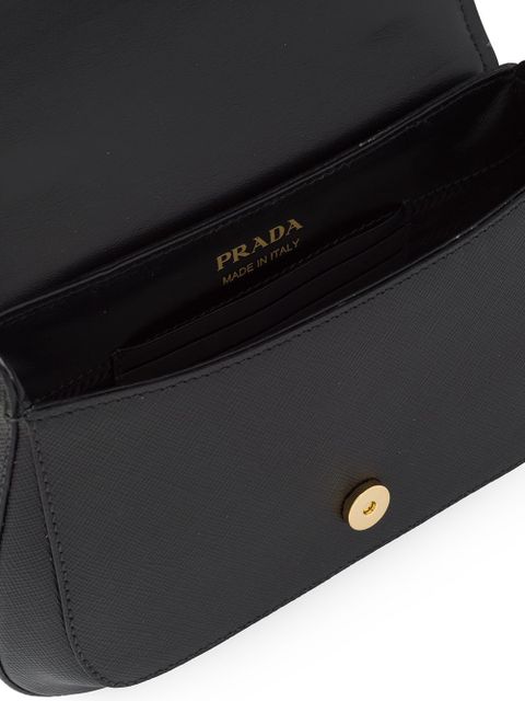 Prada logo-plaque shoulder bag - Black - zdjęcie produktu nr 2