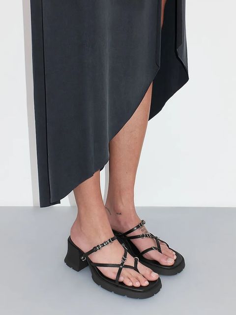 Miista klapki skórzane Jaslene