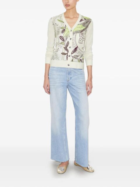 Tory Burch silk front cardigan - Neutrals - zdjęcie produktu nr 2