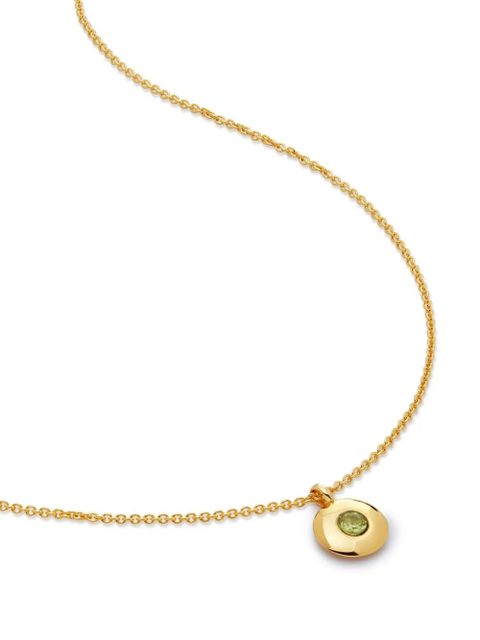 Monica Vinader 18kt recycled gold vermeil Birthstone peridot pendant necklace - zdjęcie produktu nr 1