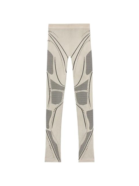 Off-White studded seamless race leggings - Neutrals - zdjęcie produktu nr 1