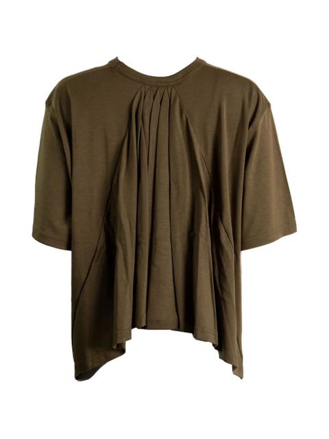 Jacquemus draped-effect short-sleeve T-shirt - Green - zdjęcie produktu nr 2