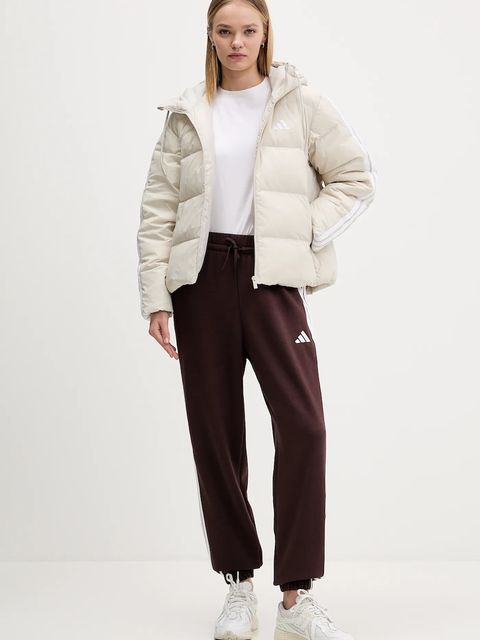 adidas spodnie dresowe Essentials damskie kolor brązowy JY3069 - zdjęcie produktu nr 2