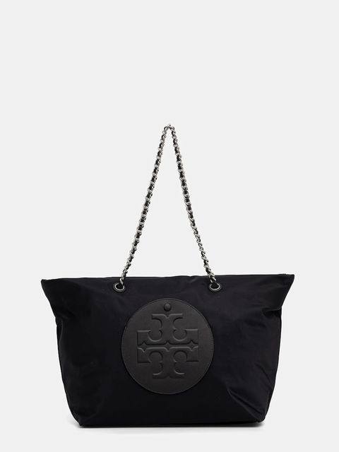 Tory Burch torebka Ella Chain Zip Tote kolor czarny 171639.001 - zdjęcie produktu nr 1