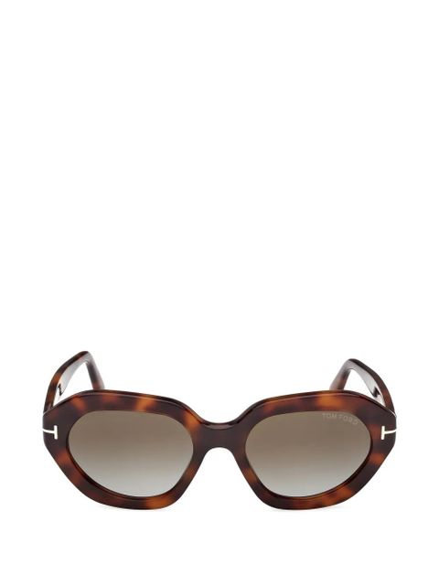 TOM FORD Eyewear oval-frame sunglasses - Brown - zdjęcie produktu nr 1