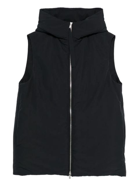 Jil Sander hooded zip-front vest - Black - zdjęcie produktu nr 1