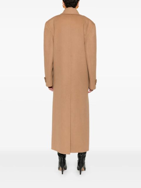 Saint Laurent double-breasted coat - Brown