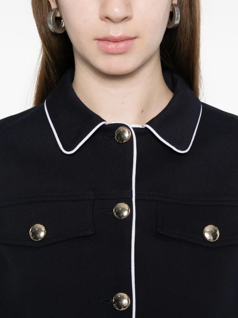 Maje Vussa button piped jacket - Blue