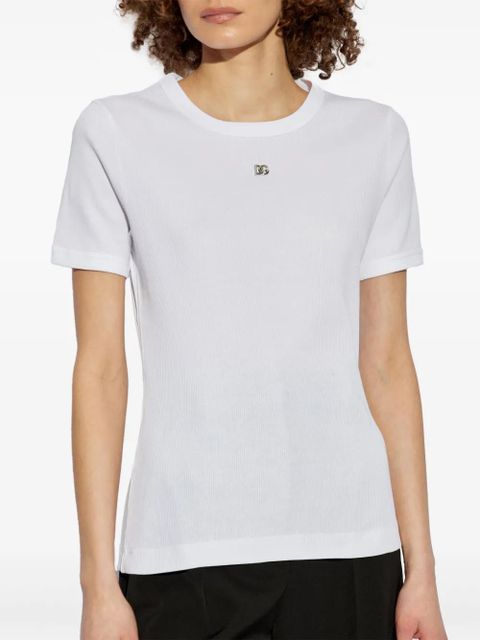 Dolce & Gabbana logo-plaque T-shirt - White - zdjęcie produktu nr 2