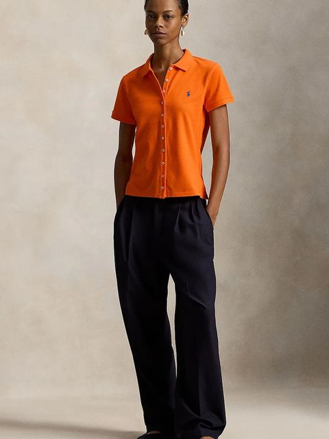 Polo Ralph Lauren polo damski kolor pomarańczowy 211939272