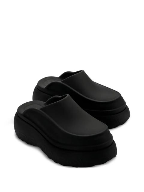 Marc Jacobs x Melissa logo-embossed mules - Black - zdjęcie produktu nr 2