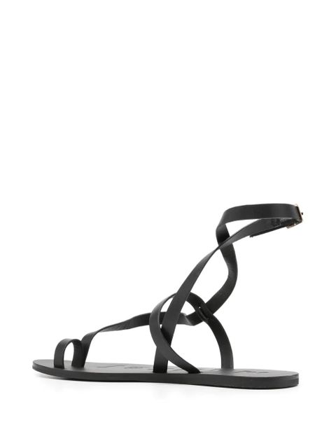Manebi strap flat sandals - Black