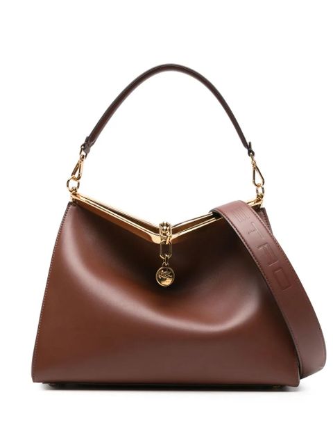 ETRO large Vela leather shoulder bag - Brown - zdjęcie produktu nr 1