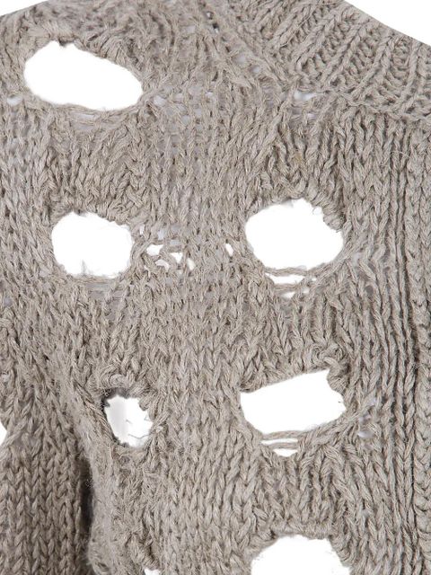 Comme Des Garçons cut-out cardigan - Neutrals