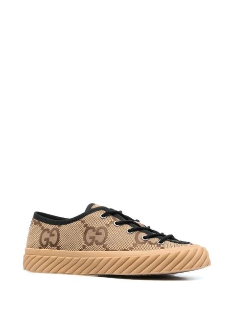 Gucci GG Supreme-canvas low-top trainers - Neutrals