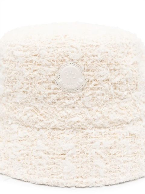 Moncler bouclé bucket hat - Neutrals - zdjęcie produktu nr 2